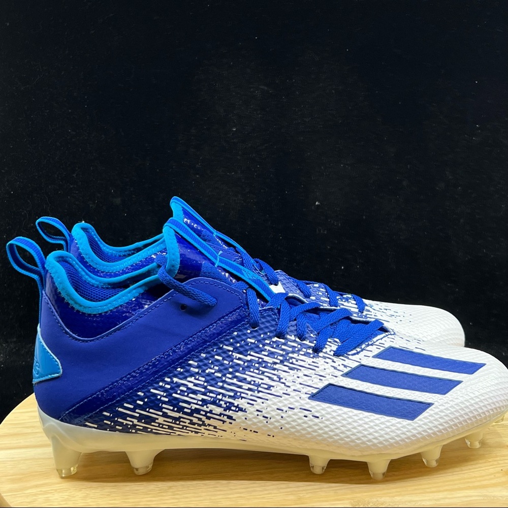 Adidas Adizero Scorch Football Cleats Navy Blue/White FW4086 Mens Sz 12.5 - Picture 4 of 10